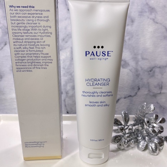 Pause Well-Aging Hydrating Cleanser, Light, Creamy,NEW - Full Size 3.5 oz/105 ml - Picture 3 of 12